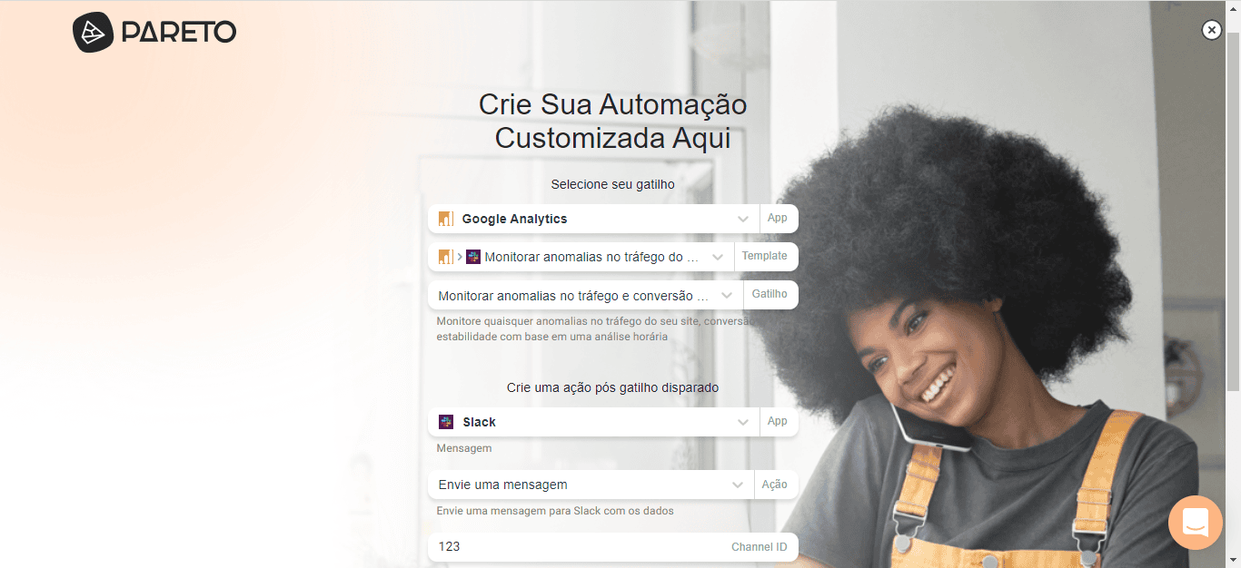 robotic process automation: demonstração Tess RPA builder